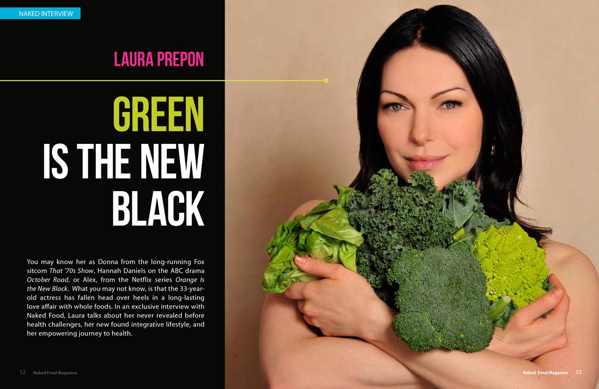 Laura In Naked Food Magazine Laura Prepon 